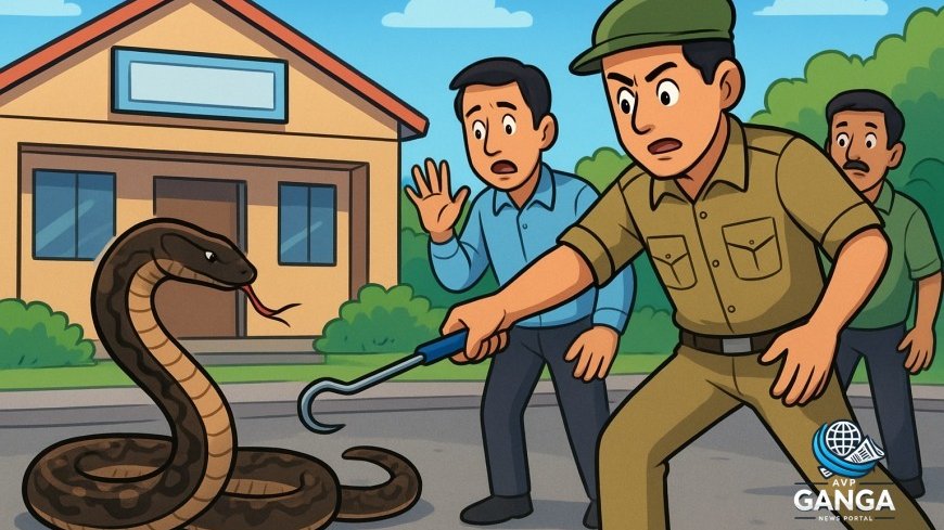 Lalkuan: टर्फ कार्यालय में घुसा विषैला करैत, वन विभाग ने बचाया बड़ा संकट, Krait snake, Uttarakhand news, rescue operation