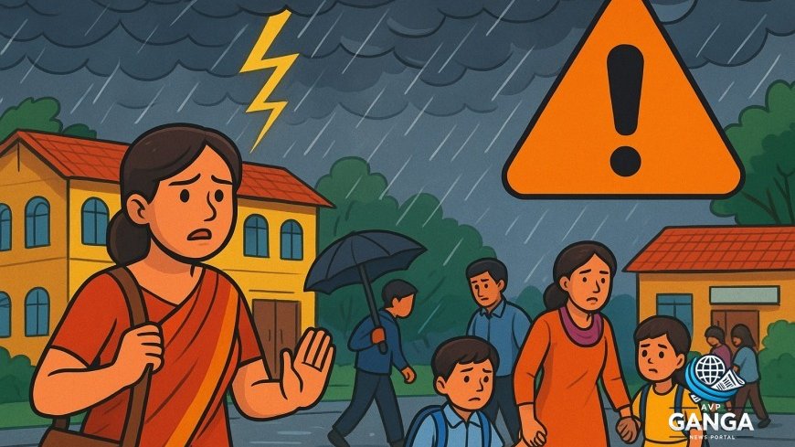 मौसम विज्ञान की चेतावनी, कल स्कूल और आंगनबाड़ी केंद्र रहेंगे बंद, weather warning, school closure, heavy rain