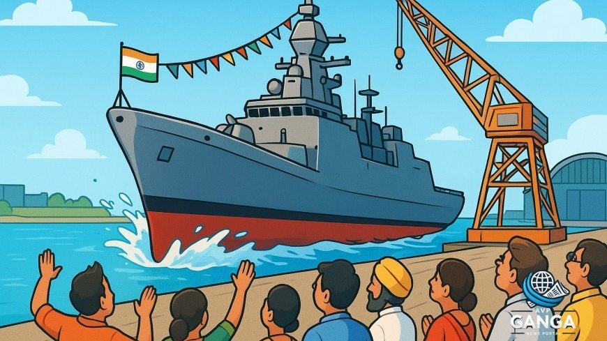 भारतीय नौसेना ने माचलीपट्टनम का जलावतरण किया, यह महे-क्लास का सातवां एंटी-सबमरीन युद्धपोत है, Indian Navy, Machilipatnam, Mahé-class