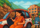 उत्तराखंड में भूस्खलन के बीच प्रसव पीड़ा से जूझती महिला ने अस्पताल पहुंचने की कोशिश की, Polix