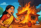 रक्षाबंधन पर बिंदुखत्ता में सिलेंडर लीकेज से लगी भीषण आग, लाखों का सामान जलकर हुआ राख, Viral