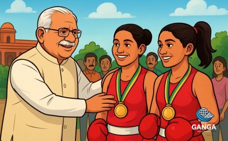 हरियाणा के मुख्यमंत्री ने भिवानी की मुक्केबाजों प्रीति पवार और जैस्मीन लांबोरिया को राष्ट्रमंडल खेलों में स्वर्ण पर बधाई दी, Bindaas
