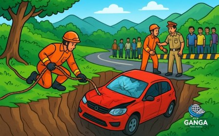 चंपावत में कार दुर्घटना: 150 मीटर गहरी खाई में गिरने से एक की मौत, Swag