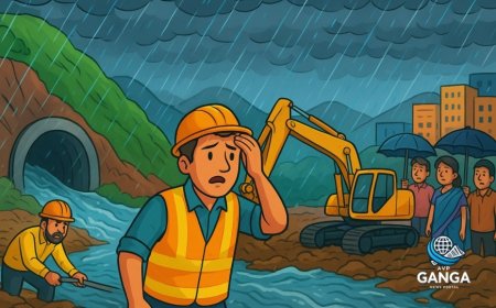 बारिश के मौसम में निर्माण परियोजनाओं की अनदेखी, एक दुखद घटना का कारण, Akhada