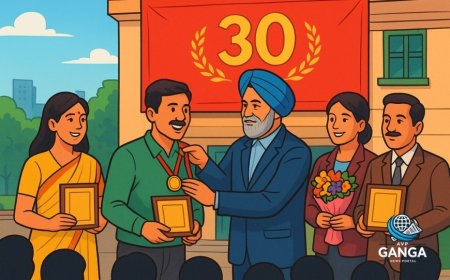 गढ़वाल पोस्ट ने तीन दशकों की यात्रा का जश्न मनाया, विभिन्न क्षेत्रों के विजेताओं को सम्मानित किया, Akhada