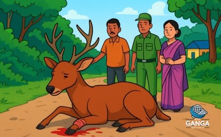 मसूरी में घायल बारहसिंगा की खोज से वन्यजीव सुरक्षा पर उठे सवाल, Akhada