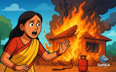 रक्षाबंधन पर बिंदुखत्ता में सिलेंडर लीकेज से लगी भीषण आग, लाखों का सामान जलकर हुआ राख, Viral