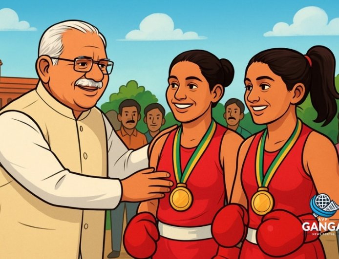 हरियाणा के मुख्यमंत्री ने भिवानी की मुक्केबाजों प्रीति पवार और जैस्मीन लांबोरिया को राष्ट्रमंडल खेलों में स्वर्ण पर बधाई दी, Bindaas