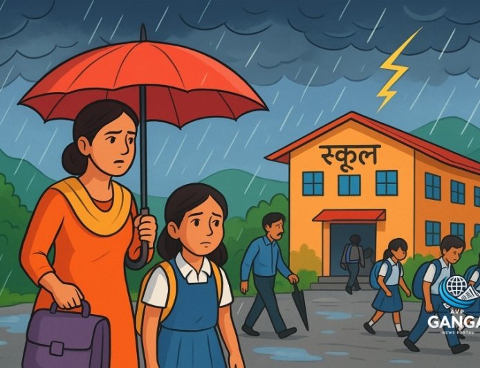 उत्तराखंड में भारी बारिश के चलते छुट्टी, छात्रों की सुरक्षा प्राथमिकता, Polix