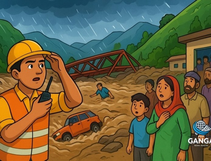 चमोली में बादल फटने से आई बाढ़ ने मचाई तबाही, एक BRO कर्मचारी लापता, Khel