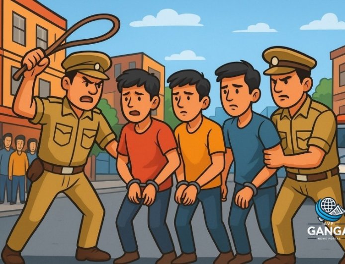 हल्द्वानी में युवकों की गुंडागर्दी: पुलिस ने की त्वरित कार्रवाई, 4 युवक गिरफ्तार, Swag