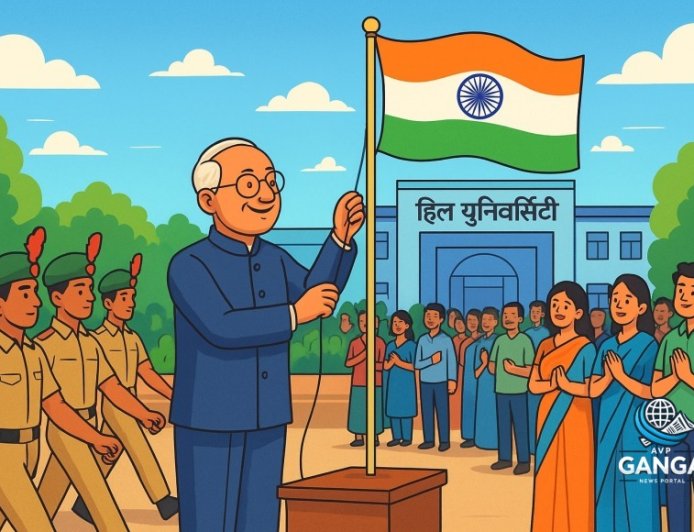 हल्द्वानी: ग्राफिक एरा हिल यूनिवर्सिटी में स्वतंत्रता दिवस का उल्लास, प्रो. एम.सी. लोहनी ने फहराया तिरंगा, Viral