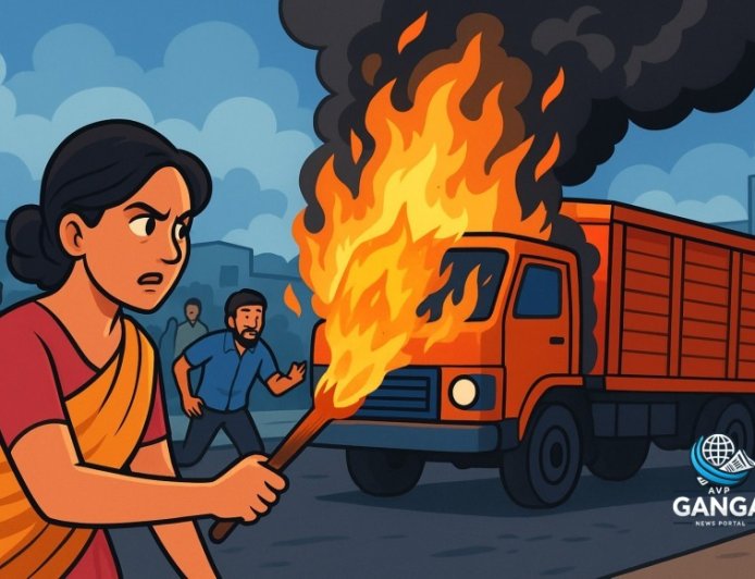 रुद्रपुर की महिला ने प्रेमी को ट्रक समेत जलाकर किया हत्या, मामला खौफनाक, Polix