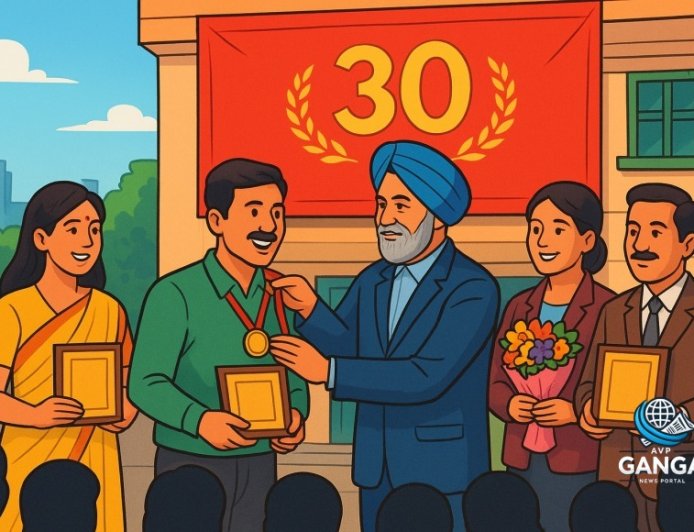 गढ़वाल पोस्ट ने तीन दशकों की यात्रा का जश्न मनाया, विभिन्न क्षेत्रों के विजेताओं को सम्मानित किया, Akhada