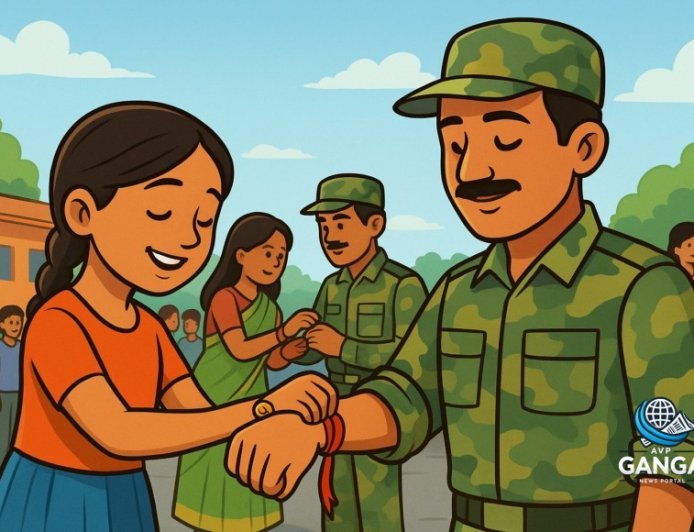 रक्षाबंधन पर छात्रों ने ITBP के हिमवीरों को बांधी राखी, भावनाओं का हुआ आदान-प्रदान, Swag