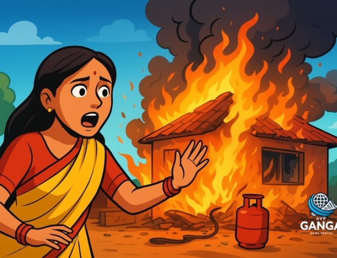 रक्षाबंधन पर बिंदुखत्ता में सिलेंडर लीकेज से लगी भीषण आग, लाखों का सामान जलकर हुआ राख, Viral