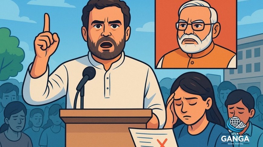 राहुल गांधी ने परीक्षा पत्र लीक और छात्रों की परेशानियों पर पीएम मोदी की आलोचना की, Rahul Gandhi, PM Modi, exam paper leaks
