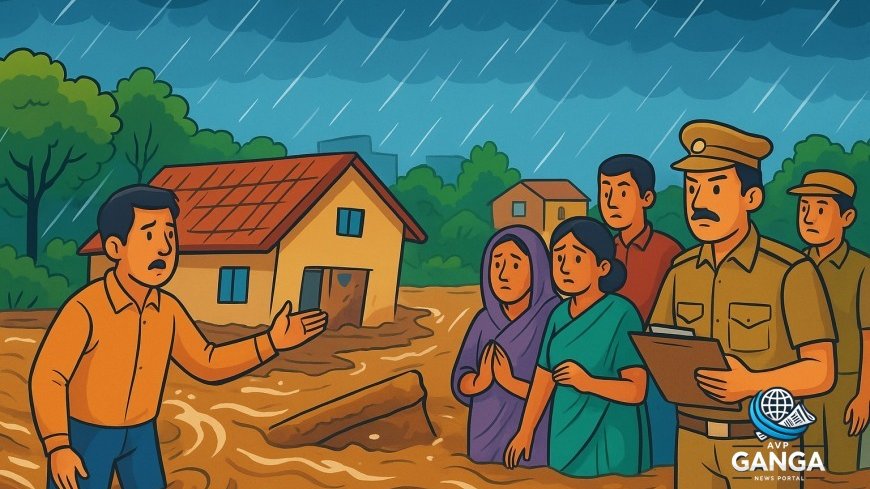 दून में भारी बारिश से घर के गिरने का मामला, प्रशासन ने की सहायता की घोषणा, Dehradun, Kargi, house collapse