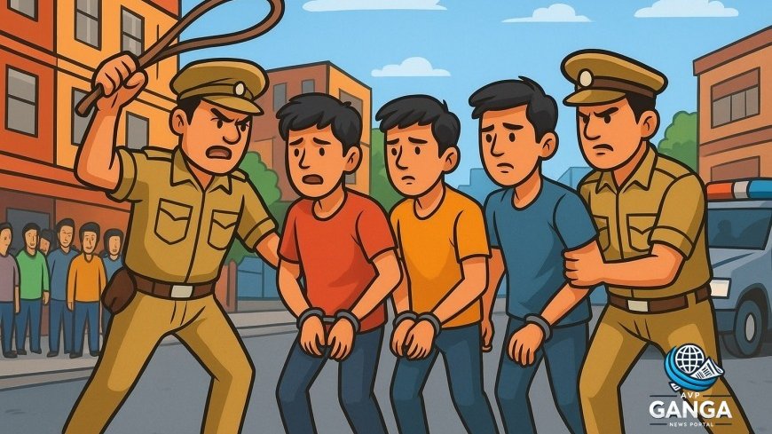 हल्द्वानी में युवकों की गुंडागर्दी: पुलिस ने की त्वरित कार्रवाई, 4 युवक गिरफ्तार, Haldwani news, youth arrest, police action