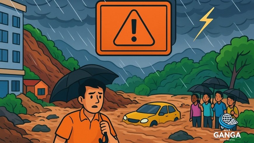 उत्तराखंड में मौसम ने फिर मचाई तबाही, 5 जिलों में ऑरेंज अलर्ट जारी, Uttarakhand weather, monsoon alert, heavy rainfall