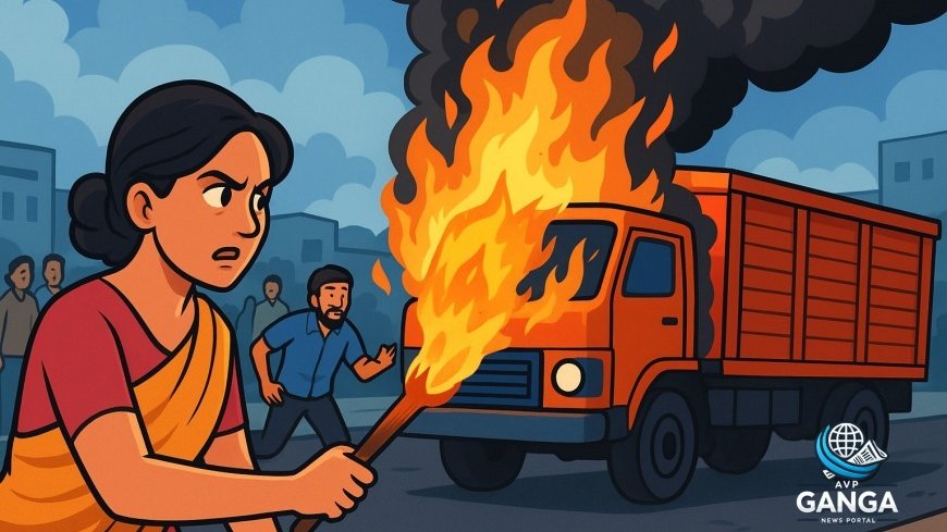 रुद्रपुर की महिला ने प्रेमी को ट्रक समेत जलाकर किया हत्या, मामला खौफनाक, Rudrapur woman, lover killed, truck burning