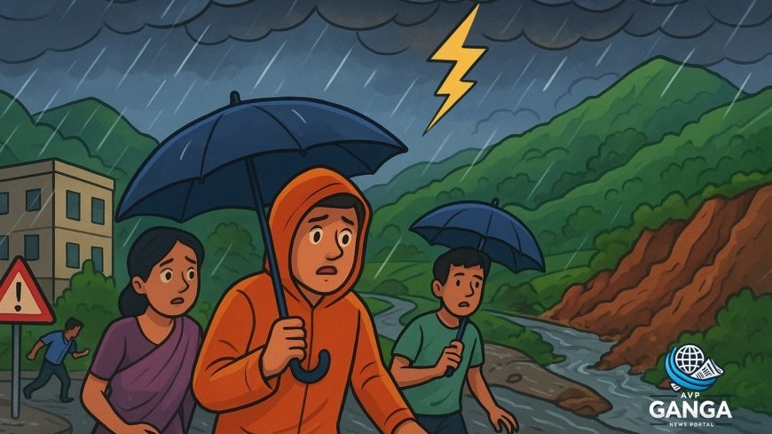 उत्तराखंड मौसम अपडेट: 5 जिलों में भारी बारिश की चेतावनी, मानसून सक्रिय, Uttarakhand weather, monsoon update, heavy rain warning