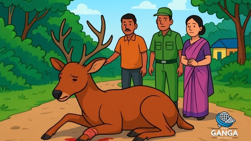 मसूरी में घायल बारहसिंगा की खोज से वन्यजीव सुरक्षा पर उठे सवाल, Mussorie, Barasingha, Wildlife Safety
