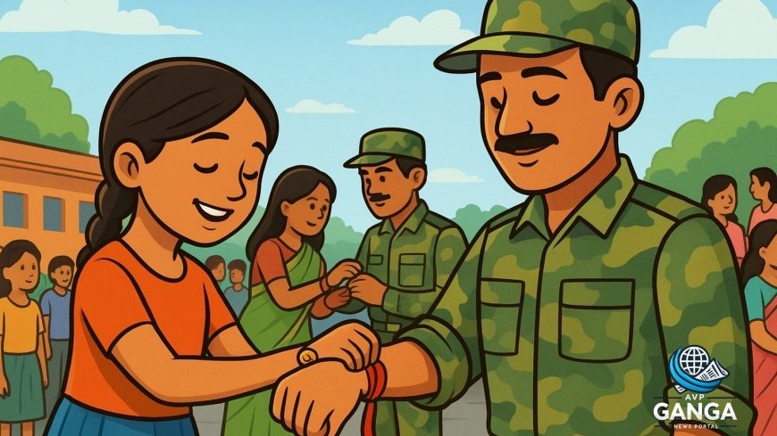 रक्षाबंधन पर छात्रों ने ITBP के हिमवीरों को बांधी राखी, भावनाओं का हुआ आदान-प्रदान, Haldwani, Raksha Bandhan, Himveers