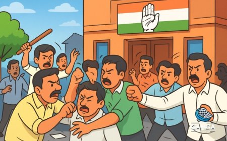 लखनऊ में कांग्रेस कार्यकर्ताओं के बीच झड़प, अजित राय के कार्यालय पर मची अफरा-तफरी, Bindaas