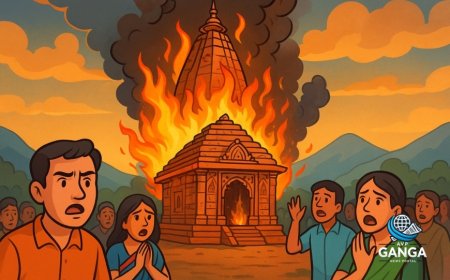 बागेश्वर: मां भगवती मंदिर में भीषण आग, ऐतिहासिक धरोहर को भारी नुकसान, Polix