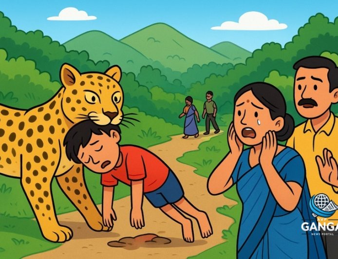 पिथौरागढ़ में गुलदार ने 10 वर्षीय बच्चे को उठाया, शव 200 मीटर दूर मिला, Viral