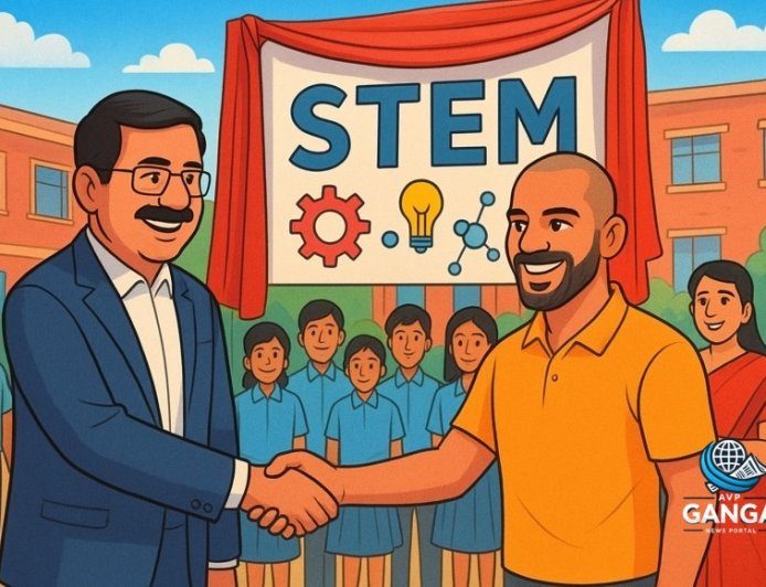 दिल्ली के शिक्षा मंत्री आशीष सूद और शिखर धवन ने सीएम श्री स्कूल में STEM लैब का उद्घाटन किया, Bindaas