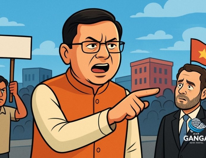 सीएम पुष्कर सिंह धामी का विपक्ष पर हमला: विदेशी ताकतों का आरोप, Khel