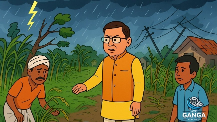बाजपुर में मौसम ने किसानों को किया परेशान, सीएम धामी ने लिया नुकसान का जायजा, Bajpur, weather damage, crops