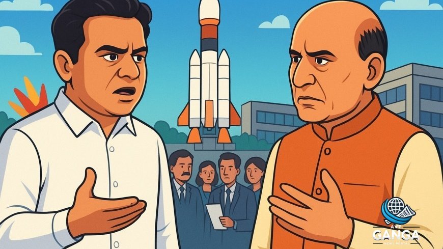 KTR ने राजनाथ सिंह से हैदराबाद में alleged फर्जी एयरोस्पेस कंपनियों की जांच की मांग की, Rajnath Singh, Hyderabad, fake aerospace firms